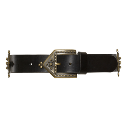 Brass Ornament Set Heritage Gürtel black [gold buckle] - Accessoires