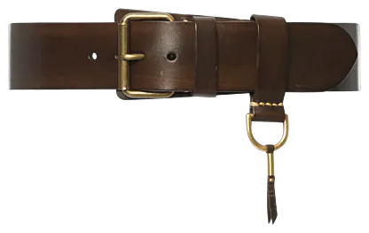 Heritage Belt dark brown (gold buckle) - Accessoires