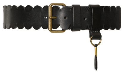 Heritage Wavy Gürtel black (gold buckle) - Alle Produkte