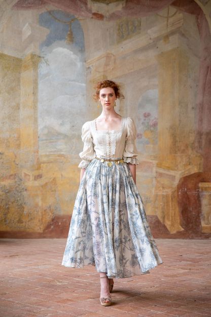 Firenze Skirt petalo blu - Skirts