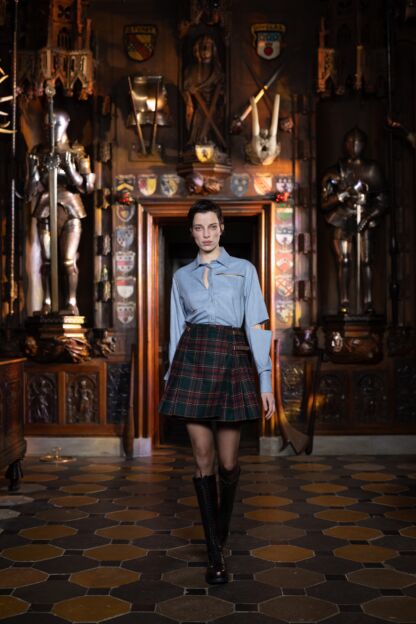 Eat the Rich Blouse baby blue - Blouses & Shirts