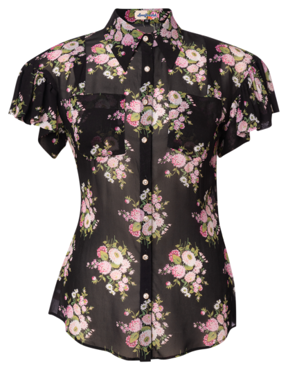 Georgie Bluse flower sea - Shop All