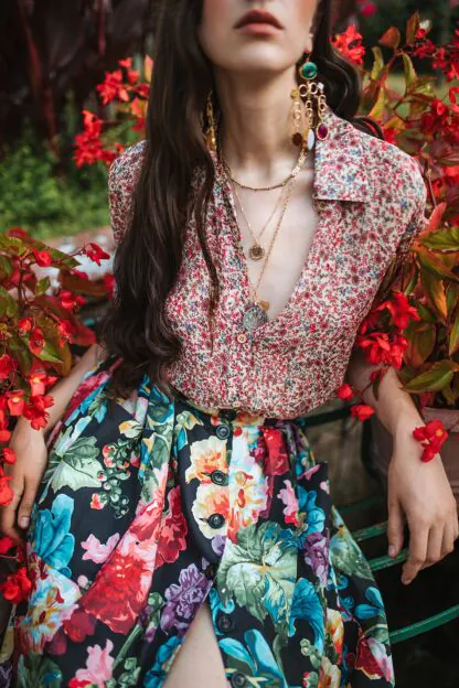 Palazzo Bluse giardino di rose Blusen Hemden von Lena Hoschek