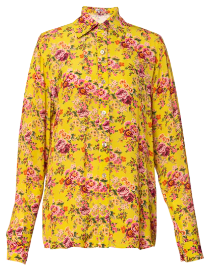 Palazzo Blouse lime drizzle - Blouses & Shirts