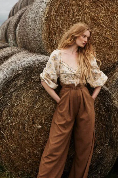 Sightseeing Bluse dried flowers - Blusen & Hemden
