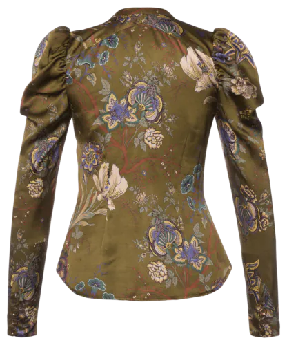 Soulmates Blouse wallpaper olive - Blouses & Shirts