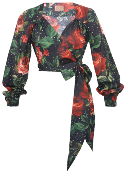 Theda Blouse dotted floral - Blouses & Shirts