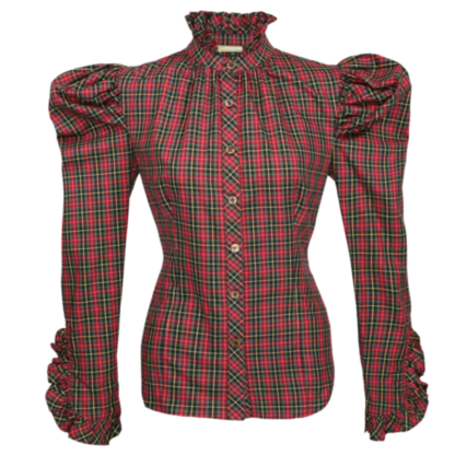 Vanessa Bluse festive tartan - Tradition