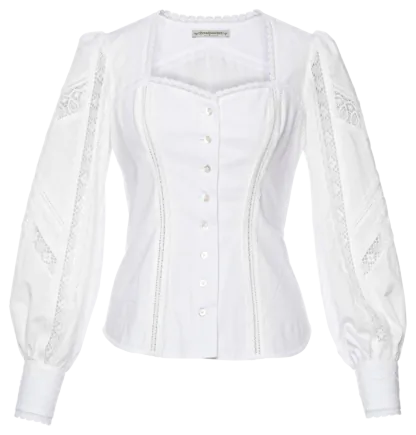 Ingrid Bluse cream - Blusen & Hemden
