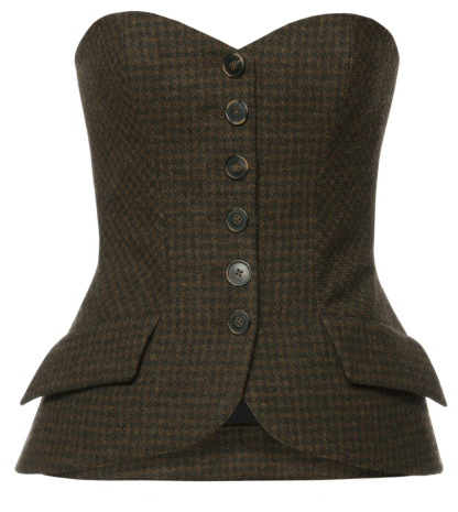 Queen Mary Bustier tweed valley - Tops & T-Shirts by Lena Hoschek