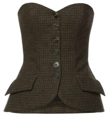 Queen Mary Bustier tweed valley - Tops & T-Shirts