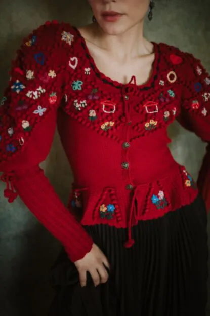 Anniversary Cardigan one color - Knitwear by Lena Hoschek