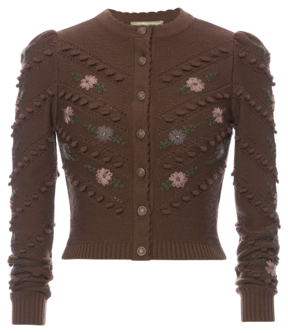 Anna Cardigan brown - All Products