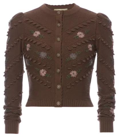 Anna Cardigan brown - Knitwear