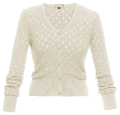 Boheme Cardigan clotted cream - Knitwear