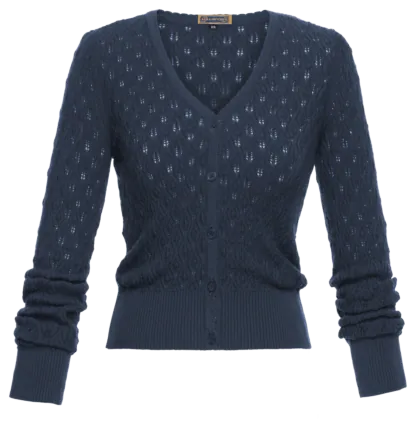 Boheme Cardigan smoke blue - Knitwear