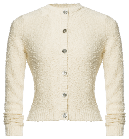 Devon Cardigan bianco - SS24 - Fresco