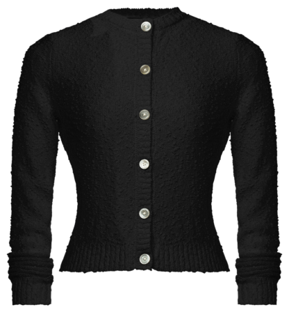 Devon Cardigan nero - Knitwear