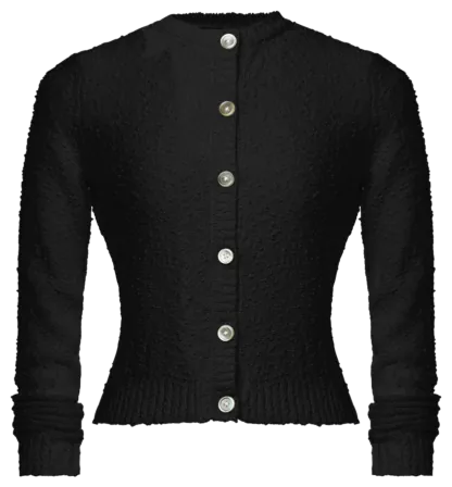 Devon Strickweste nero - Strickware