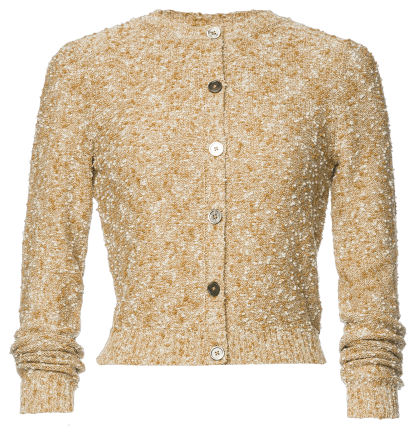 Devon Cardigan oro - Knitwear