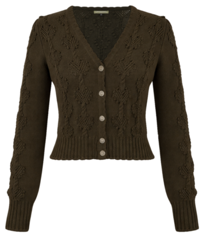 Dorothea Strickjacke forest green - Tradition