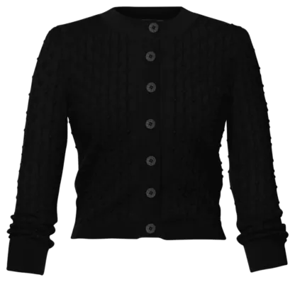 Michele Cardigan black - Knitwear