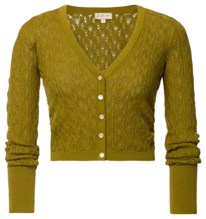 Roma Cardigan oliva - Knitwear