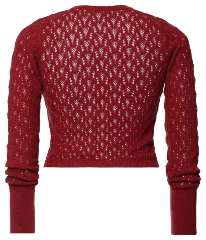 Roma Cardigan rosso - Knitwear