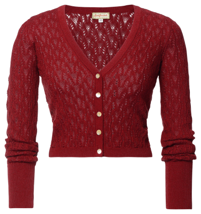Roma Cardigan rosso - Knitwear