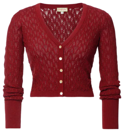 Roma Cardigan rosso - Knitwear