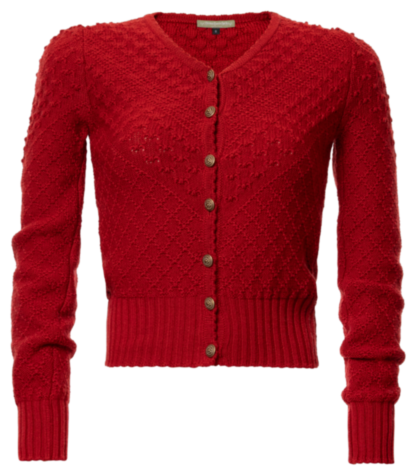 Soferl Cardigan carmine - Tradition
