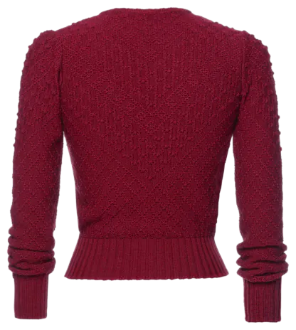 Red wine cardigan hotsell
