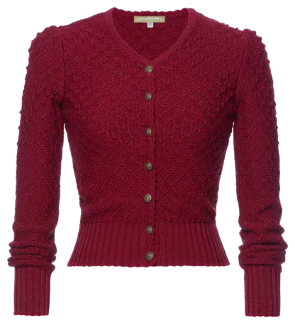 Wine color cardigan new arrivals
