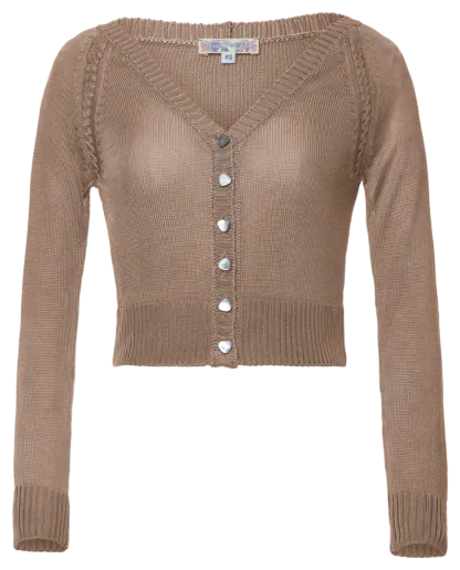 Summer Delight Cardigan chrome - Knitwear