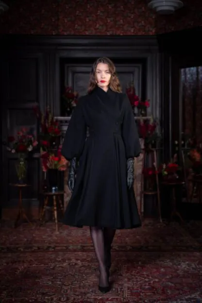 Rendezvous Coat black - Jackets & Coats by Lena Hoschek