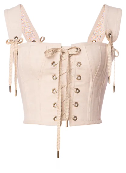 Josephine Corset cream - Tops & T-Shirts