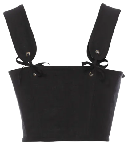 Josephine Corset nero - Tops & T-Shirts