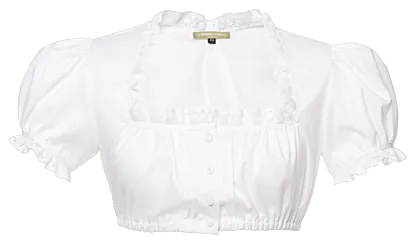 Drautal Dirndl Blouse white - Dirndl Blouses