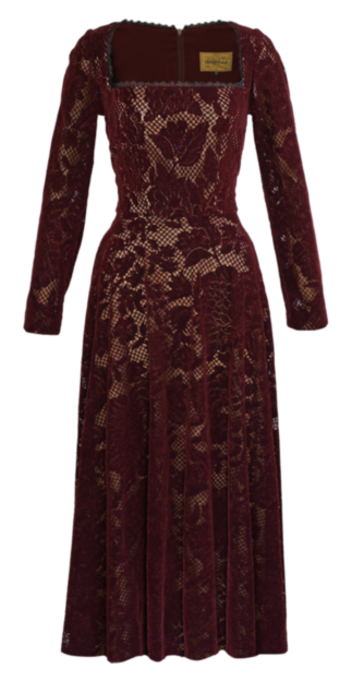 Sacrifice Dress oxblood - AW 26 - Broken Flowers