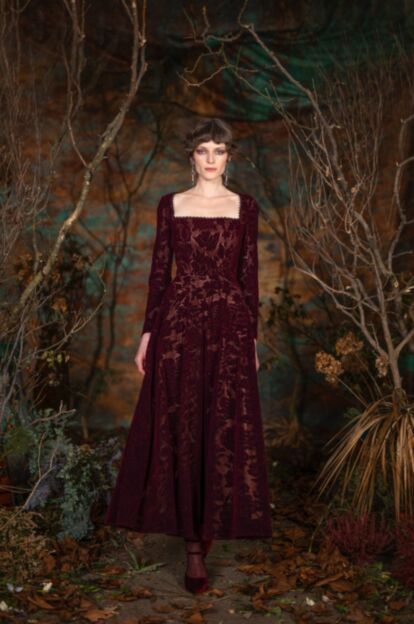 Sacrifice Dress oxblood - AW 26 - Broken Flowers
