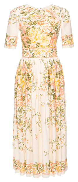 Alessia Kleid sfondo di rose - Kleider