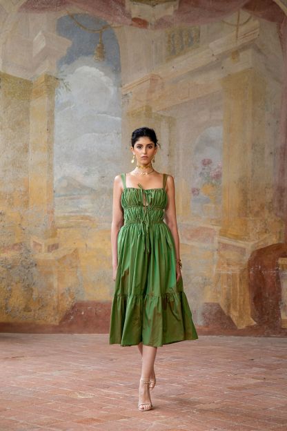 Antonella Kleid verde - Shop All