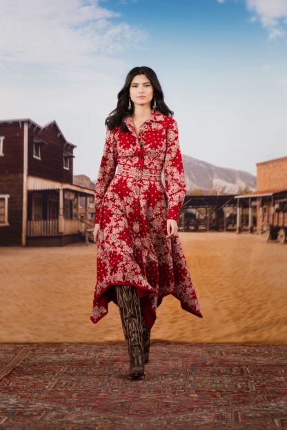 Bonanza Kleid red bandana - Archiv