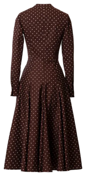Brigitte Dress polka dot brown - Dresses by Lena Hoschek