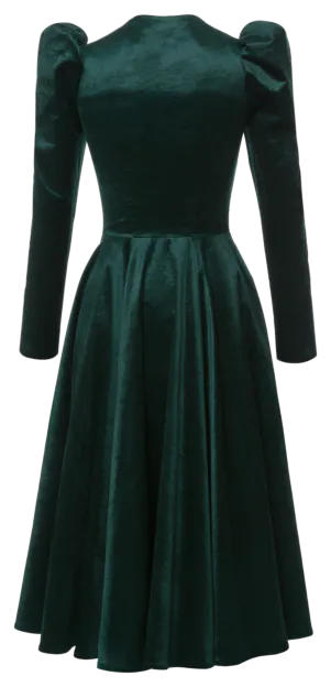 Caledonia Dress emerald - Dresses