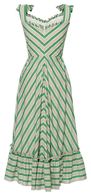 Charming Dress green stripes - Dresses