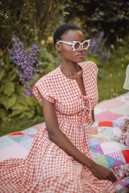 Chérie Kleid apricot - Kleider