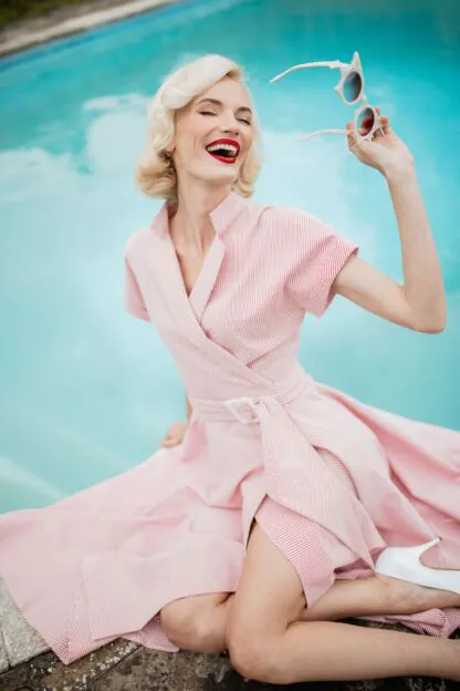 Ciel Dress red stripes - Dresses