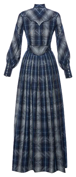 Blue illusion dresses top