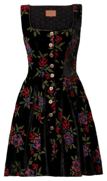 Doll Parts Dress velvet rose - Tradition